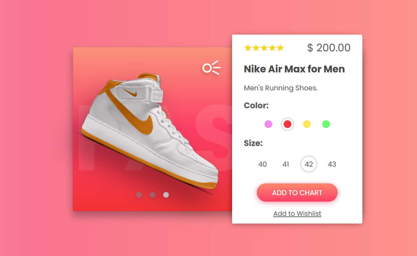 Product Card UI Design